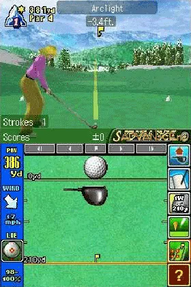 True Swing Golf (USA) (Demo) (Kiosk) screen shot game playing